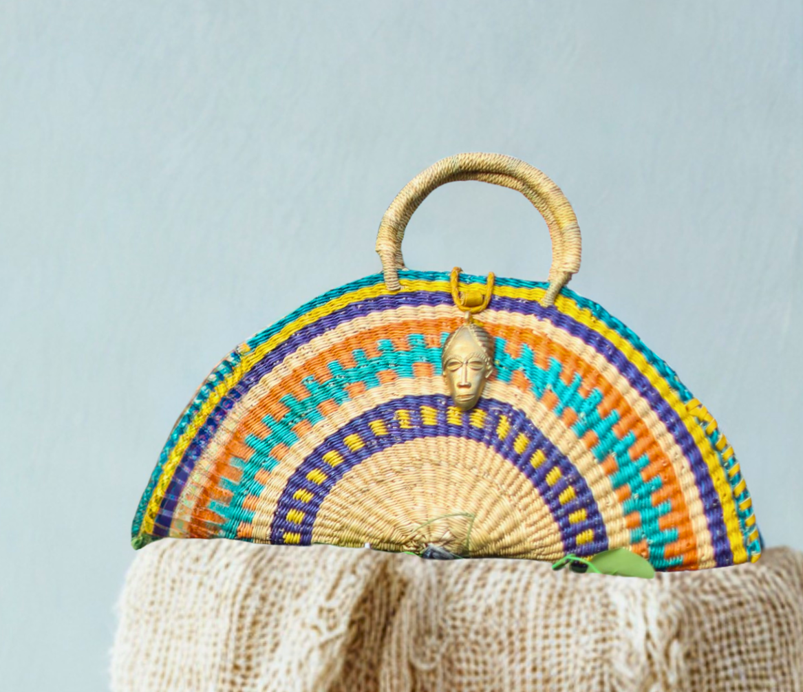 Handwoven Half-Moon Bag