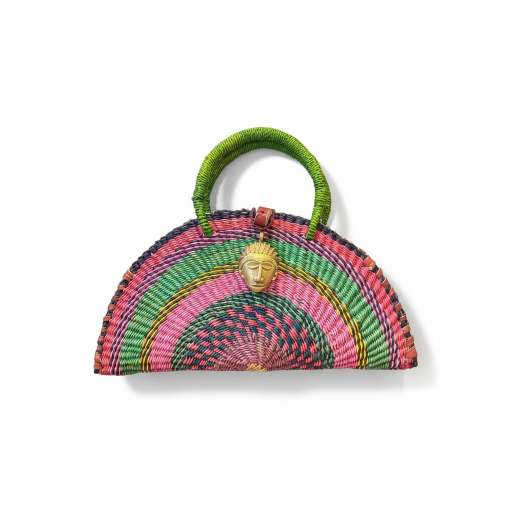 Medium KONGO Fan Handwoven Bag