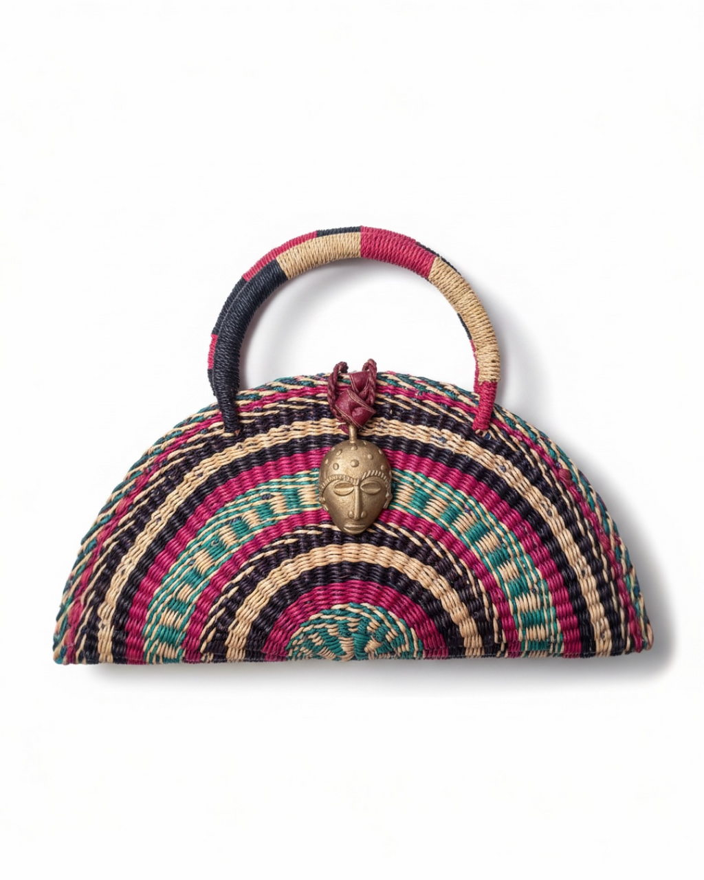 KUSANA -Mosaic Handwoven handbag.