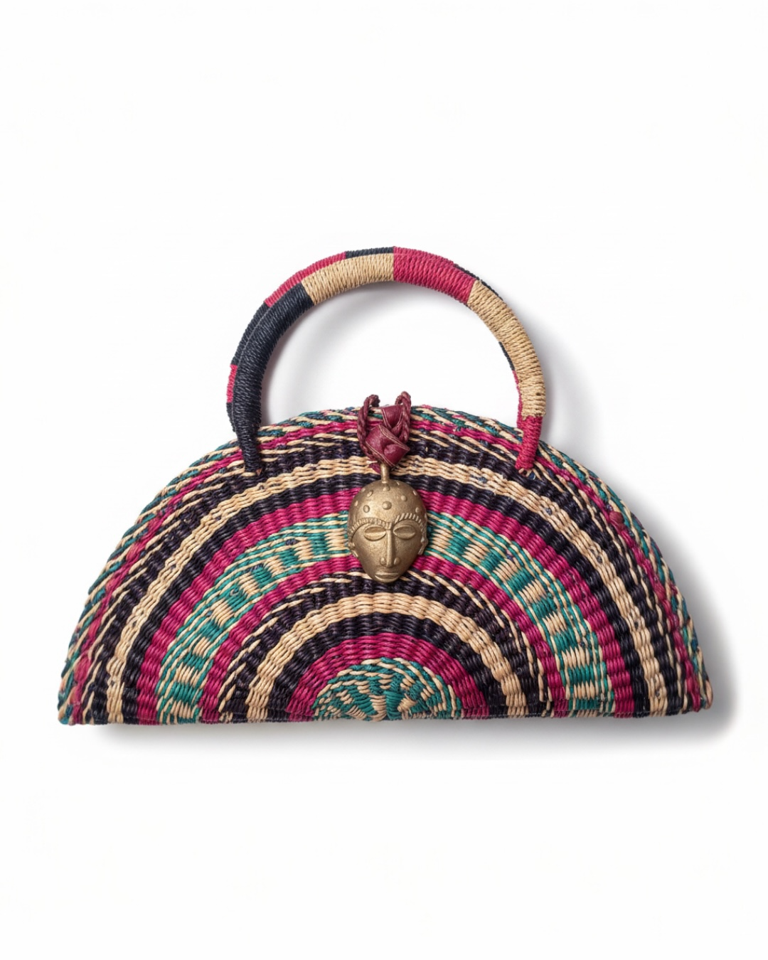 KUSANA -Mosaic Handwoven handbag.