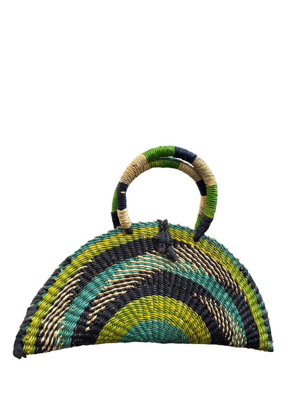 Medium Kusana Handwoven Bag – Forest Mosaic