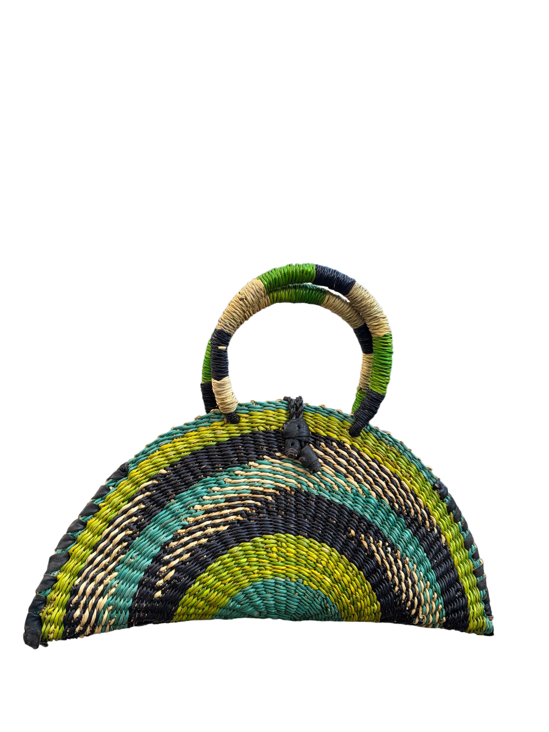 Medium Kusana Handwoven Bag – Forest Mosaic